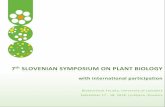 th SLOVENIAN SYMPOSIUM ON PLANT IOLOGY...COBISS.SI-ID=296426496 ISBN 978-961-6993-44-9 (pdf) Book of abstracts I ORGANIZING OMMITTEE Špela BAEBLER (Nacionalni inštitut za biologijo