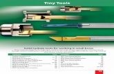 Tiny Tools - Главная 2015 03.pdf73 Solid Carbide tools for working in small bores These tools are made for the high-tech, medical and small component industry. All tools include