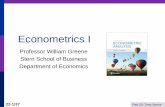 Econometrics I - New York Universitypeople.stern.nyu.edu/wgreene/Econometrics/Econometrics-I-22.pdf · Econometrics I Professor William Greene Stern School of Business Department