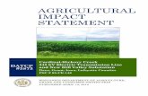 AGRICULTURAL IMPACT STATEMENT · AGRICULTURAL IMPACT STATEMENT DATCP #3873 Cardinal-Hickory Creek 345 kV Electric Transmission Line and New Hill Valley Substation Dane, Grant, Iowa,