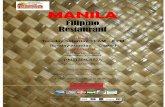 MANILAmanila-restaurant.com/yahoo_site_admin/assets/docs/Menu8... · 2016-09-02 · MANILA Filipino Restaurant Hours: Tuesday-Saturday 11 AM – 8 PM Sunday-Monday Closed Contact