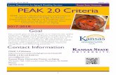 PEAK 2.0 Criteria 2017-2018...2 Criteria 2017-2018 PEAK 2.0 Kansas Department for Aging & Disability Services Kansas State University This handbook is intended for use by nursing homes