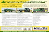 No-Reserve Farm Retirement Auction · 2019-06-24 · controls, 5’ material bucket with manure tines, shows 4,430 hours, ... •Bush Hog 2615 Legend 15’ batwing mower, (8) laminated