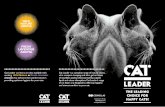 geohellas.comgeohellas.com/wp-content/uploads/2015/07/CAT-LEADER-brochure.pdf · CAT LEADER CLUMPING ULTRA is made from Saponite, a premium COMPACT type of Bentonite clay. Cat Leader
