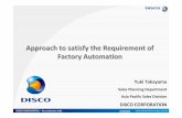 Approach to satisfy the Requirement of Factory Automation · 2018-06-11 · Approach to satisfy the Requirement of Factory Automation Yuki Takayama ... A systematic approach to control