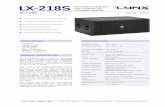 DATA SHEET - Lynx Pro Audio · LYNX PRO AUDIO S.L. - Valencia, Spain - - info@lynxproaudio.com DATA SHEET pag.3/3 V.06.17 LX-218S HORIZONTAL POLARS 40 Hz 50 Hz 60 Hz 70 Hz 80 Hz 90