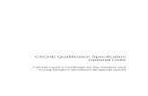 CACHE Qualification Specification - Eagles Consultancy · 2015-10-12 · 3 2 15 41 H/601/1697 CYP Core 3.5 Develop positive relationships with children, young people and others involved