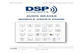 DSP Concepts, Inc. - AUDIO WEAVER MODULE USER’S GUIDE · 2018-06-22 · DSP Concepts Audio Weaver Module User’s Guide Error! Reference source not found.Error! Reference source