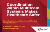 Coordination within Multiteam Systems Makes …...Coordination within Multiteam Systems Makes Healthcare Safer Iowa Hospital Association Annual Meeting October 20, 2016 Katherine J.