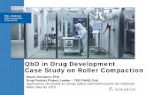 QbD in Drug Development Case Study on Roller Compactionusers.unimi.it/.../2019/04/QbD-in-Drug-Development... · QbD in Drug Development Case Study on Roller Compaction Mauro Serratoni,