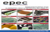 MANUFACTURING THAT ELIMINATES RISK & IMPROVES … · 2018-12-04 · Email: sales@epectec.com Stay Connected with Epec Engineered Technologies Join our social community and keep in