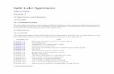 Split Lake Agreement - Province of Manitoba agreement...Split Lake Agreement Table of Contents Article 1 1.0 Agreement and Definitions 1.1 Preamble 1.1.1 Preamble Excluded The preamble