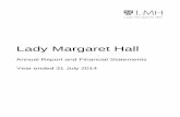 Lady Margaret Halld307gmaoxpdmsg.cloudfront.net/collegeaccounts1314/LMH.pdf · 2015-02-20 · Dr James Studd (elected 1 Oct 2013) ... Barclays Bank plc 54 Cornmarket Street Oxford