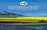 Statewide Long-Term Water Demand Forecast · 2020-03-15 · Ken Smith, OWRD Robert Maurer, Commuter Industries Ken Stahr, OWRD Glen Warren, Commuter Industries Harry Seely, WestWater