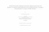 Time Domain Reflectometry Measurement of Water …...iii Abstract The use of time domain reflectometry (TDR) to determine water content ( θv) from the measurement of the apparent