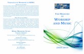 THEOLOGY OF WORSHIP AT MPBC - Myers Park Baptist · involve jazz, theater, dance, contemplation, bluegrass or other genres. These thematic services are innovative yet consistent with