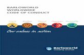 BARLOWORLD WORLDWIDE CODE OF CONDUCT - Barloworld …...Barloworld way of doing business. The Barloworld Worldwide Code of Conduct determines how those aspirations and values are translated