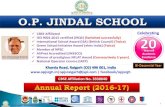 O.P. JINDAL SCHOOL · 2017-07-19 · 9 Discipline Details of Achievements by Students Literary In the first ever International Company Secretaries Olympiad Level-I, our students bagged