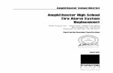 Amphitheater High School Fire Alarm System Replacement · Amphitheater High School Fire Alarm System Replacement 011000 - 2 Project Number: 15.20.02 April 2017 d. Existing notification