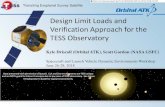 Design Limit Loads and Verification Approach for the TESS ...€¦ · Many iterations of FCLA Results were provided, but, with SoftRide, all Design Limit Loads requirements were met