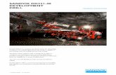 SANDVIK DD321-40 DEVELOPMENT DRILL - RocktechSandvik DD321 is a compact two-boom jumbo for demanding conditions and multiple applications. The jumbo is capable of face drilling, cross-cut