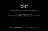 Installation, Operation & Maintenance Manualprodrep.mrsteam.com/DocumentResources/b59f5c96-2c4...STEAM or log onto for a copy of the Installation, Operation & Maintenance Manual. Importantnote: