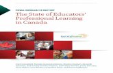 FINAL RESEARCH REPORT The State of Educators’ Professional ... · Baskin, and Linda Thoralkson. We would also like to thank Ardith Shirley for enabling us to conduct a survey through