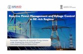 Reactive Power Management and Voltage Control in RE rich … · 2019-01-04 · Reactive Power Management and Voltage Control in RE rich Regime Location: Jaipur Date: Sep 13, 2017