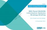 BSC Panel ELEXON Information Systems Strategy …...BSC Panel ELEXON Information Systems Strategy briefing 13 November 2014 Public Chris Rowell and Chris Braley We are keen to discuss
