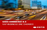 The shortcut to e-commerce · 2020-04-14 · Sana Commerce 9.3 – SAP Business One Changes | Page 2 of 14 This document contains information about the modified and new objects in