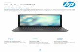 HP Laptop 15-da1063nx TB 5400 r pm SATA DVD -Writer Graphics Discrete: NVIDIA® GeForce® MX130 (2 GB GDDR5 dedicated) ; Audio Dual speakers Display 39.6 cm (15.6") diagonal HD SVA
