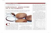 COCONUT INDUSTRY IN A NUTSHELL · 11. Availability of research support by reputed research organisations such as CSIR, ICAR and DRDO. To conclude, the coconut economy of India is