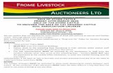 Auctioneers: Cooper & Tanner, Symonds & Sampson SALE OF ... · BREEDING STOCK Please contact us regarding any breeding stock that you may have, we will continue to compile lists for