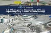 10 Things to Consider When Specifying Tank Blanketing · 2020-04-15 · 3 10 things to consider when specifying tank blanketing The benefits of tank blanketing include improved process