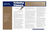 Trinity Volume 3, Issue 1 Times...For children grade 6 and up. Find out information regarding Confirmation classes and what the commitment entails. ... Trinity Times Page 3 of 12 \