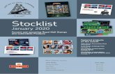Stocklist (January 2020) - Royal Mail · 11 STAMP BOOKS AND PRESTIGE STAMP BOOKS Stamp Books, Prestige Stamp Books. 12 ALBUMS AND PUBLICTIONSA Albums, Album Leaves, Deluxe Albums