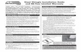 Steel Shingle Installation Guide and 50-Year Limited Warranty · 2016-11-21 · Steel Shingle Installation Guide Page 3 Hip and Ridge Caps • Apply double sided Hip & Ridge Seal
