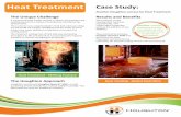 Heat Treatment ase Study - Houghton International€¦ · Heat Treatment -Melting Furnace Another Houghton success for Heat Treatment. The customer is now requirements, and metallurgical