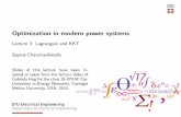 Optimization in modern power systemschatziva.com/31xxx/Lectures/Lecture3.pdfOptimization in modern power systems Lecture 3: Lagrangian and KKT Spyros Chatzivasileiadis Slides of this