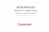 WinTV-HVR Series WinTV-PVR Series€¦ · FCC Statement Radio Interference Statement: The WinTV boards have been tested and found to comply with the limits for a Class B digital device,