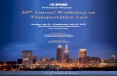 Preliminary Program - Transportation Research Boardonlinepubs.trb.org/onlinepubs/conferences/2019/Law/Agenda.pdf · Committee on Transportation Law, Chair, Marcelle Jones . Committee