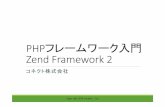 PHPフレームワーク入門 ZendFramework2ZendFramework 2 の配置 (Web サーバのライブラリ置き場 ) XAMPP の場合 C:¥xampp¥Library COPYRIGHT 2015 KONEKTO, INC #