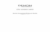 DN-500BD MKII Protocol Guide v1… · 2019-09-23 · sections later in this manual. ... For serial remote control, you must first connect the host to your DN-500BD MKII. Use an RS-232C