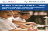 10-Step Promotion Program Toolkit · STeP 7: PReTeST AnD ... Malaysia’s national sewerage services provider, ECO-Asia further tested the Toolkit with the City of Medan, Indonesia.