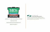2017 Integrated waste management Report - Saskatoon€¦ · Integrated Waste Management (IWM) is a strategic approach to managing waste by combining waste handling and reduction strategies