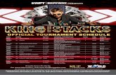 OFFICIAL TOURNAMENT SCHEDULE - Emperors … WPT Poker Kings...OFFICIAL TOURNAMENT SCHEDULE All events incure a 8% entry fee. DATE EVENT BUY-IN GENERAL INFORMATION DAYS TIME STACKS