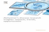 Alzheimers disease research insights: impacts, …...Top 10 countries based on publication count 1. United States 6. France 2. China 7. Canada ... The burden of Alzheimers disease