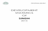 DEVELOPMENT STATISTICS Of - Bureau of Statistics Sindh · Bureau of Statistics has been releasing Development Statistics of Sindh since 1971. The present Publication for the year
