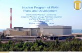 Nuclear Program of IRAN Plans and Development · What was gained in BNPP-1 project: • Updating national nuclear standards, • Competency building in National Companies for suitable