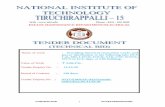 ESTATE MAINTENANCE DEPARTMENT/ELECTRICAL · 2019-08-29 · CONTRACTOR 2 ACCEPTINGOFFICER NATIONAL INSTITUTE OF TECHNOLOGY TIRUCHIRAPALLI -620 015. ESTATE MAINTENANCE DEPARTMENT/ELECTRICAL